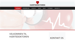 Desktop Screenshot of hjertedoktoren.dk