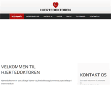 Tablet Screenshot of hjertedoktoren.dk